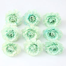 Cargar imagen en el visor de la galería, 10pcs/lot Artificial Flowers Silk Rose Head Wedding Decorations For Home Bride Bouquet DIY Headdress Garland Fake Flower Newyear