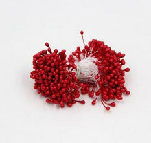 Cargar imagen en el visor de la galería, 100pcs/Lot Artificial Flowers Stamens Pearl Flower Stamen Floral Stamen for Cake Mini Rose Wedding Decoration Artificial Flowers