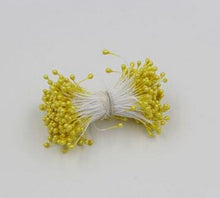 Cargar imagen en el visor de la galería, 100pcs/Lot Artificial Flowers Stamens Pearl Flower Stamen Floral Stamen for Cake Mini Rose Wedding Decoration Artificial Flowers