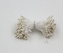 Cargar imagen en el visor de la galería, 100pcs/Lot Artificial Flowers Stamens Pearl Flower Stamen Floral Stamen for Cake Mini Rose Wedding Decoration Artificial Flowers