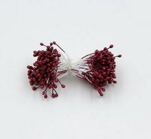 Cargar imagen en el visor de la galería, 100pcs/Lot Artificial Flowers Stamens Pearl Flower Stamen Floral Stamen for Cake Mini Rose Wedding Decoration Artificial Flowers