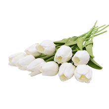 Cargar imagen en el visor de la galería, 10PCS Tulip Artificial Flower Real Touch Artificial Bouquet Fake Flower for Wedding Decoration Flowers Home Garen Decor
