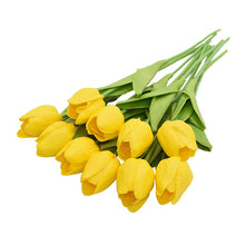 Cargar imagen en el visor de la galería, 10PCS Tulip Artificial Flower Real Touch Artificial Bouquet Fake Flower for Wedding Decoration Flowers Home Garen Decor
