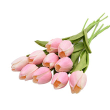 Cargar imagen en el visor de la galería, 10PCS Tulip Artificial Flower Real Touch Artificial Bouquet Fake Flower for Wedding Decoration Flowers Home Garen Decor
