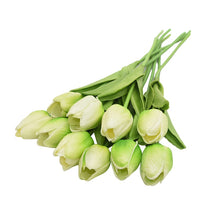 Cargar imagen en el visor de la galería, 10PCS Tulip Artificial Flower Real Touch Artificial Bouquet Fake Flower for Wedding Decoration Flowers Home Garen Decor
