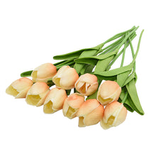 Cargar imagen en el visor de la galería, 10PCS Tulip Artificial Flower Real Touch Artificial Bouquet Fake Flower for Wedding Decoration Flowers Home Garen Decor
