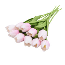 Cargar imagen en el visor de la galería, 10PCS Tulip Artificial Flower Real Touch Artificial Bouquet Fake Flower for Wedding Decoration Flowers Home Garen Decor
